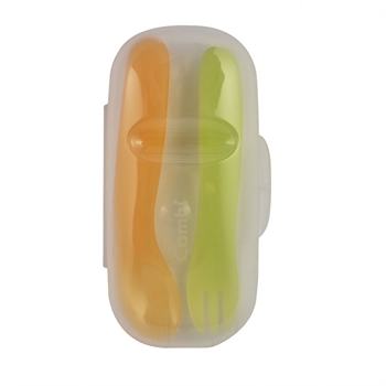 COMBI Baby Label Spoon and Fork set with case