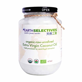 Earth Selectives Organic Extra Virgin Cold Pressed Coconut Oil