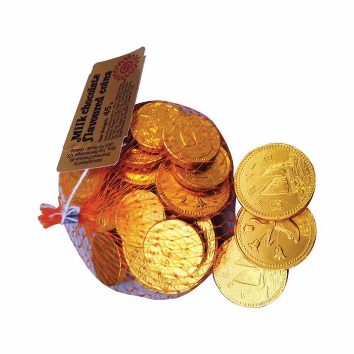 迪士尼3-6-8朱古力金幣45克(網袋)--永安網店