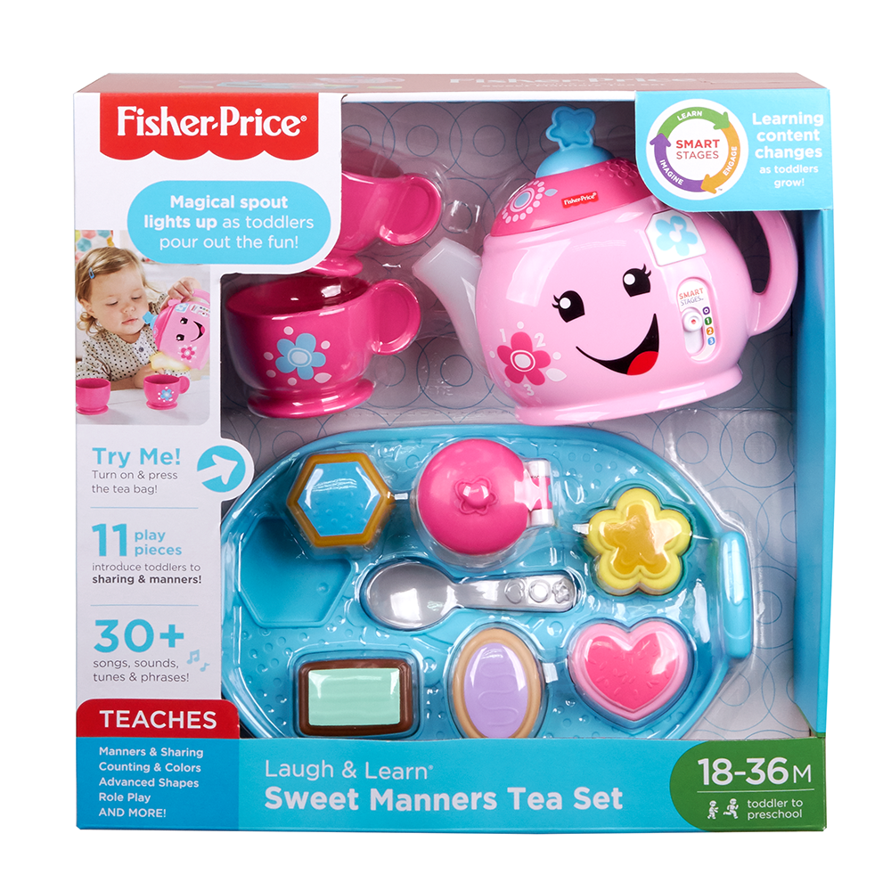 Fisher Price DYM76 Laugh & Learn Sweet Manner Tea Set--Wing On NETshop