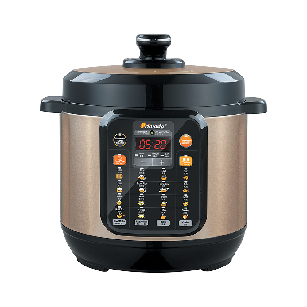 primada pressure cooker preset timer