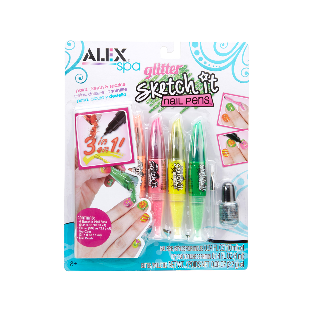 ALEX Spa Hot Hues Sketch It Nail Pens - Givens Books and Little Dickens