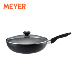 Meyer 30cm/4.3L Nonstick Stirfry with Glass Lid - Cook'N Look (#18895)
