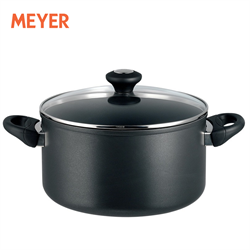 Meyer 24cm/5.7L Nonstick Stockpot with Glass Lid - Cook'N Look (#18887)