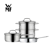Germany Brand WMF Mini 3pcs Set (18cm frypan、16cm saucepan with lid、16cm stewpot with steamer & lid) 0798546040