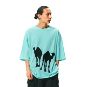 Tee Library 全棉Oversized T恤TAS-OF-20-藍色