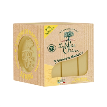 Le Petit Olivier Glycerin Marseille Soap 3 x 100克 LEO-SP-012