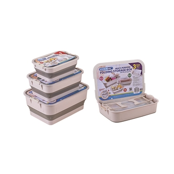 SOFEE-HOME Folding Storage Box 3pc Set