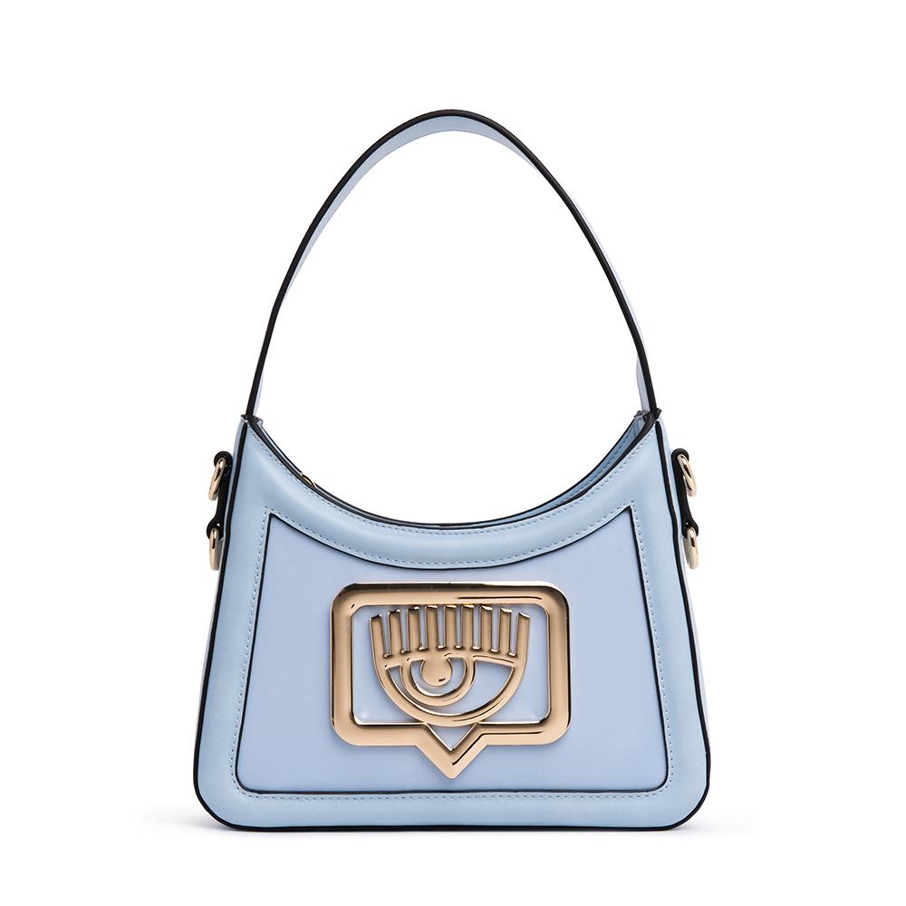 Chiara Ferragni Eyelike Metal Frame Large Tote Bag (Baby Blue)--Wing On  NETshop