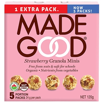 MadeGood Organic Strawberry Granola Minis (5 x 24g)
