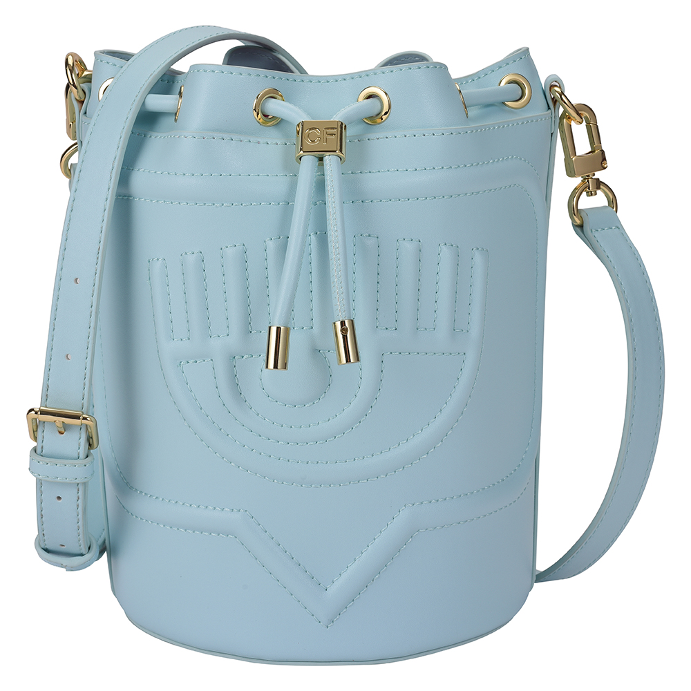 Chiara Ferragni EYELIKE BUCKET BAG Baby Blue Wing On NETshop