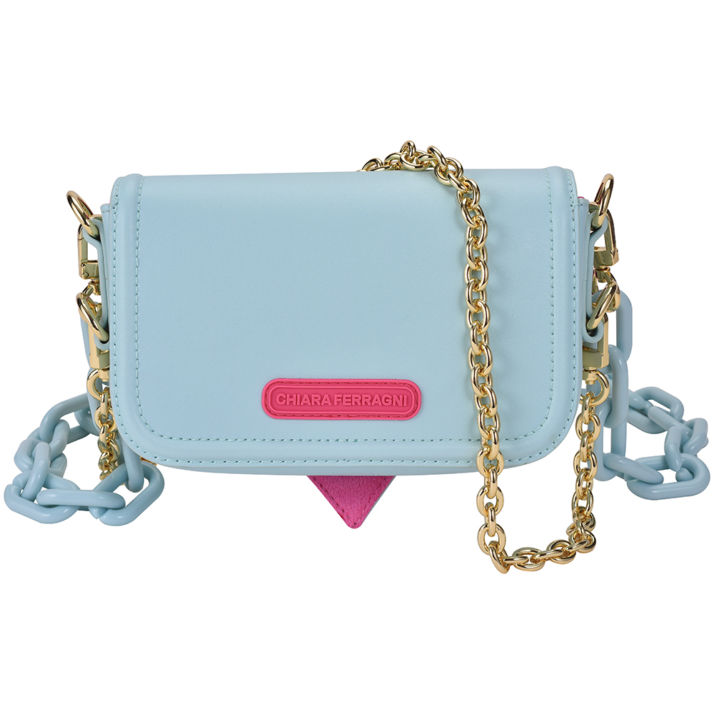 Chiara Ferragni 72SB4BB5 ZS331 EYE LIKE METAL FRAME Bag Blue