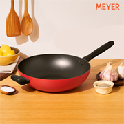 Meyer BAUHAUS Series 30CM Nonstick Stirfry with Helper Handle(#14205-TE07)