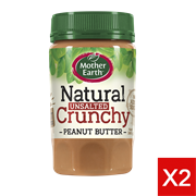 Mother Earth Natural Peanut Butter 380g (More flavors-Same flavor 2 pcs)