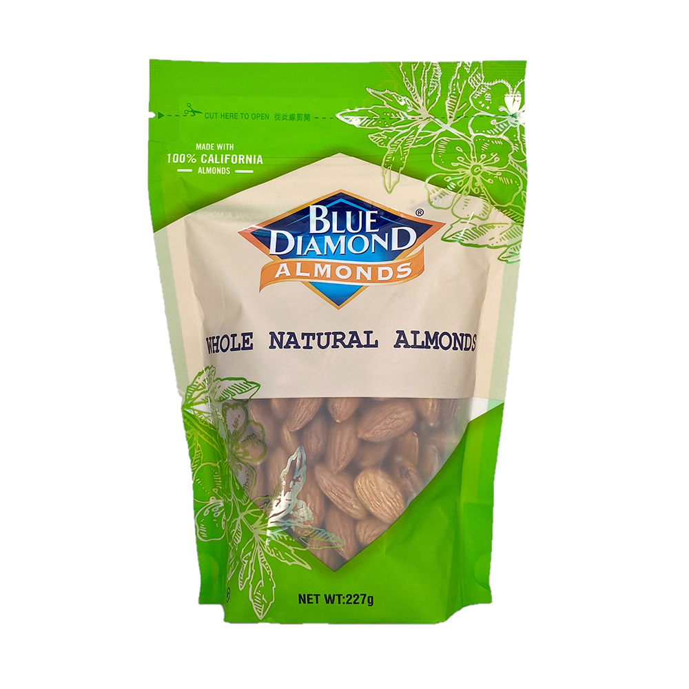whole natural almonds blue diamond