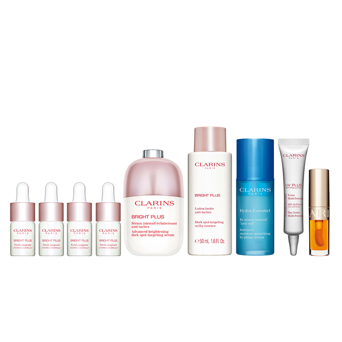 CLARINS Bright Plus Serum & Ampoule Set (2023-SF-0708)--Wing On