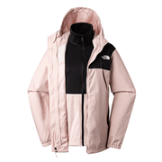 The North Face Ladies' 3in1 Jacket 7QW6HZI Pink Moss-TNF Black