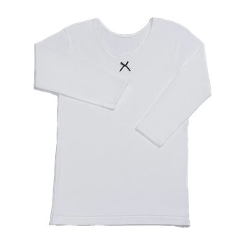 GUNZE GIRL ROUND NECK LONG SLEEVES TOP AF2250C-2280C WHX