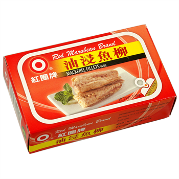 Red Marubean Mackerel Fillets In Oil 120g