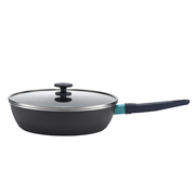 ZWILLING Now Plus Deep Frypan 28cm + Silicone Wok Turner (S) Blueberry