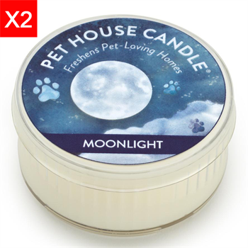 One Fur All Pet House Candle - Moonlight 2 x 1.5oz