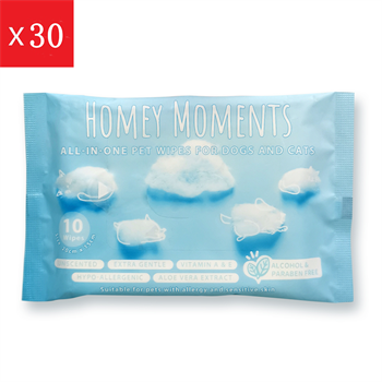 Homey Moments All-in-One Pet Wipes 30 x 10片裝