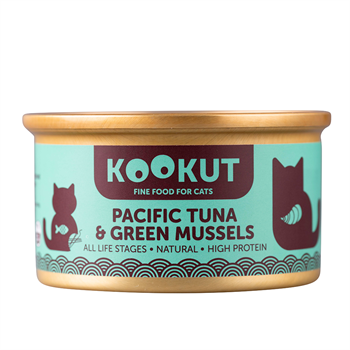 Kookut Pacific Tuna & Green Mussels Cat Canned Food 70g