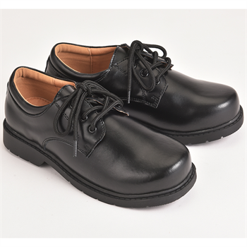 Jolly Captain Boy Black Leather Shoes BTSB02