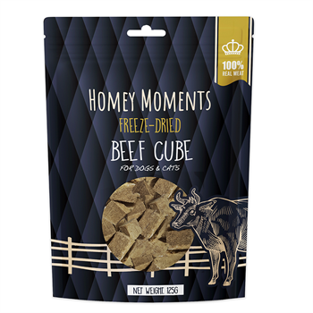 Homey Moments Freeze Dried Beef Cube 125g