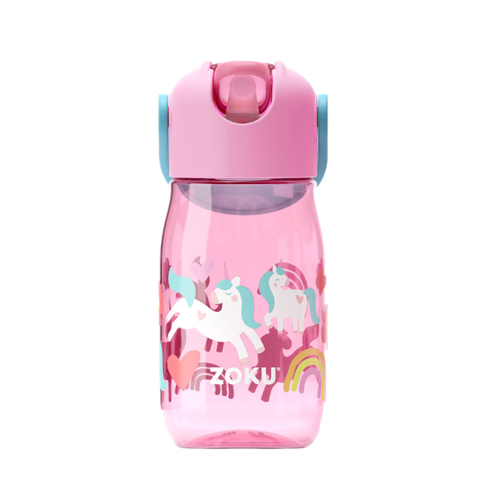 Zoku Pink Unicorn Flip Straw Bottle--Wing On NETshop