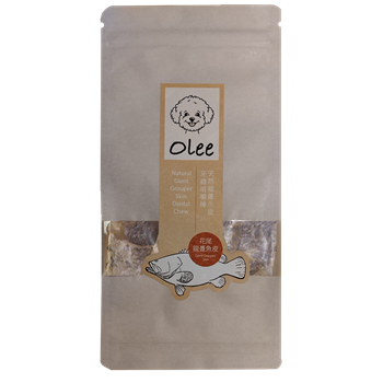 Olee Natural Giant Grouper Skin Dental Chew 20g