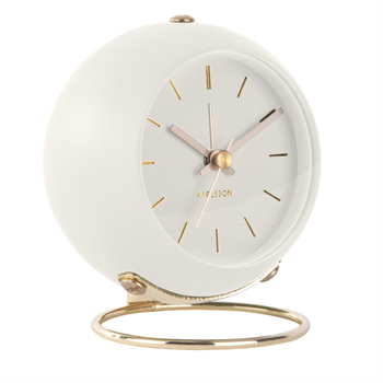 Karlsson Alarm Clock Globe, Wht KA5833WH