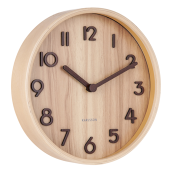 Karlsson Wall Clock Pure Small (Natural) KA5808WD