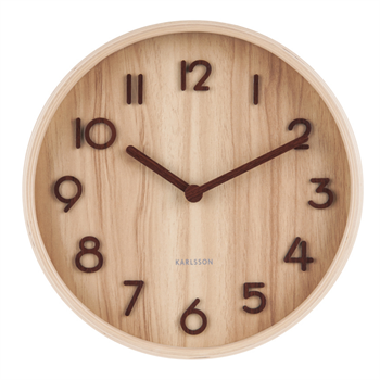 Karlsson Wall Clock Pure Small (Natural) KA5808WD