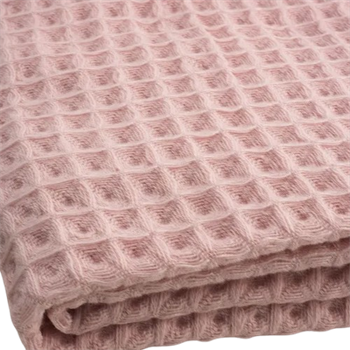 Youth Waffle Bath Towel,Pink