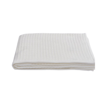 Youth Waffle Bath Towel,White