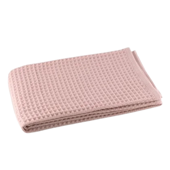 Youth Waffle Bath Towel,Pink