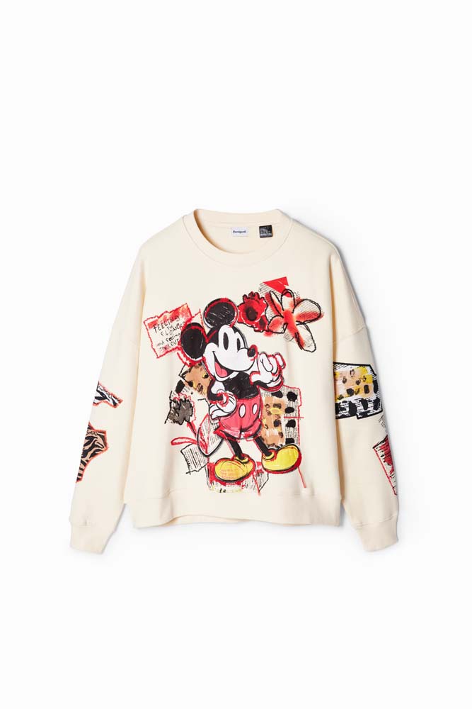 DESIGUAL Ladies' Mickey Mouse Printed Sweatshirt 24WWSK35--Wing On