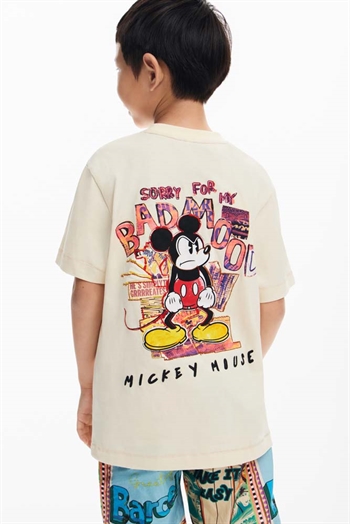DESIGUAL BOY MICKEY MOUSE T-SHIRT 25SBTK11 1001 CRUDO