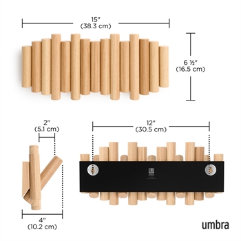 Umbra Picket Rail Hook, Natural