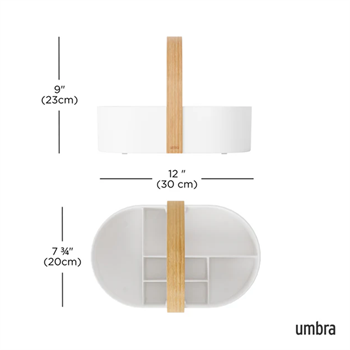 Umbra Bellwood Caddy, Wht/Nat