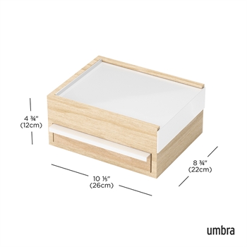 Umbra Stowit Storage Box, Wht/Nat
