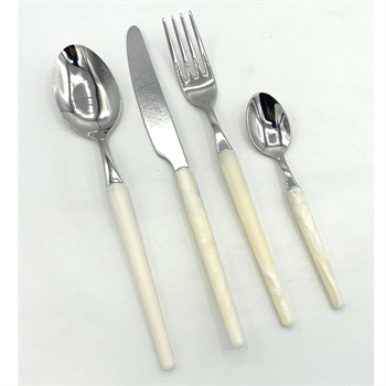 D&D Stileto Steel 16pcs Cutlery Set Ivory CL16STSS/HI