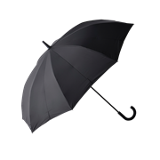 Shupatto Belt-free closing Long Umbrella-62cm(Black)