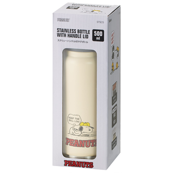 Skater Snoopy Screw Handle Mug Bottle 69490