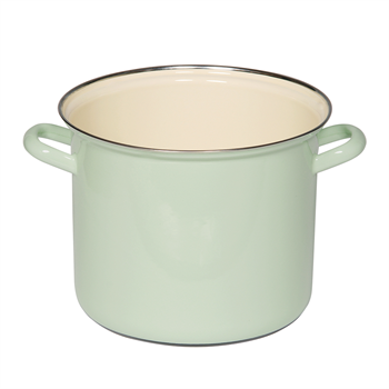 Riess Bunt Pot w/Chrome Rim 22cm Light Green 0274-006
