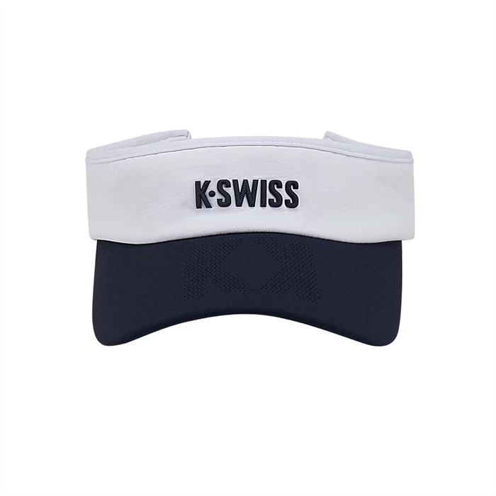 K-Swiss Unisex Logo Visor Cap C3411-101 White--Wing On NETshop