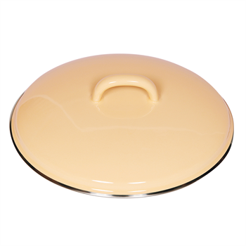 Riess Bunt Lid w/Chrome Rim 20cm Grey Yellow 0099-006