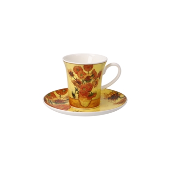 GOEBEL | Sunflowers - Demitasse with Saucer Artis Orbis Vincent Van Gogh 67-062/32/1