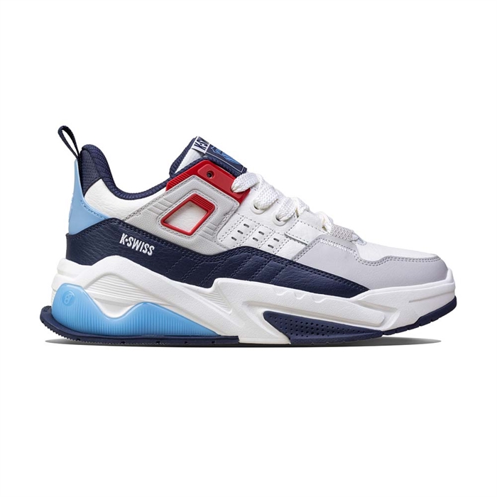 K-Swiss Men's Techna Trainer Sneakers 04077-936-M White/ Blue